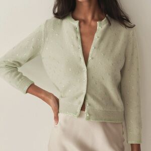 Doen Paillette Cardigan XS NWOT